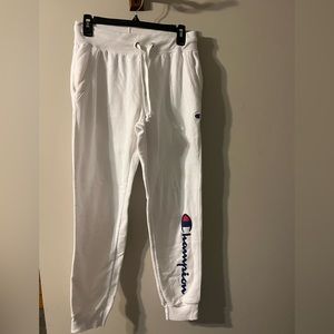 White Champion joggers